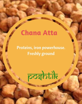 Kala Chana Atta - 1 KG-www.poshtik.in