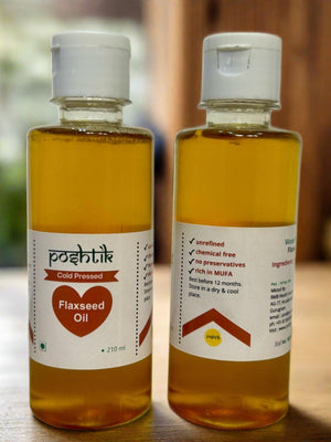 Wood Pressed Flaxseed Oil -210ML
