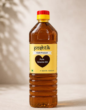 लकड़ी से दबाया हुआ तिल का तेल (तिल)