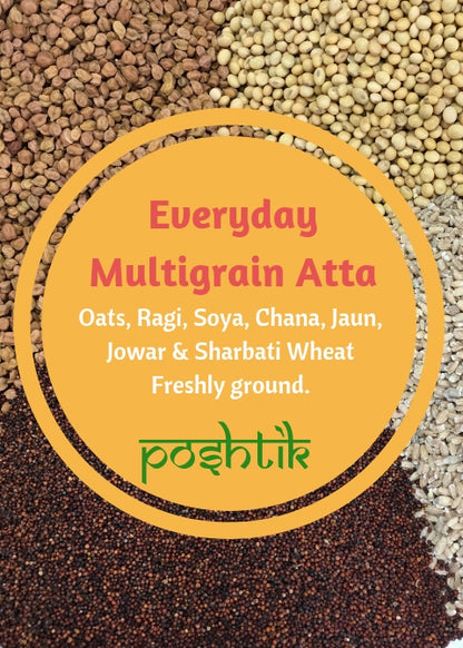 Poshtik Everyday Multi Grain Atta.
