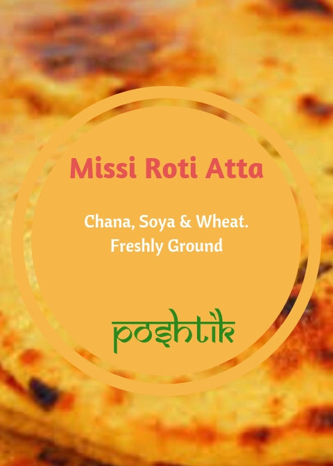 Poshtik Missi Roti Atta - 1Kg - www.poshtik.in